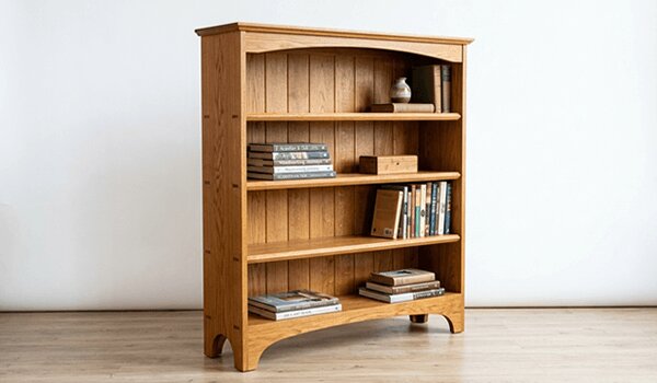 wooden bookcase